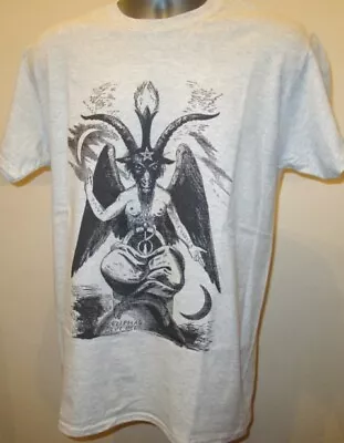 Baphomet T Shirt Demon Goat Of Mendes Devil Satan Witchcraft Illuminati New T107 • £13.45