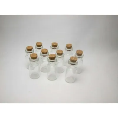 Miniature Glass Vials Bag Of 50 Crafting Small Glass Bottles • $17.57