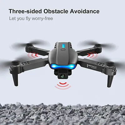 $42.56 • Buy Aeroplane USB Charging FPV Drones For Boys Girls (Black 3Battery 2 Camera) AU
