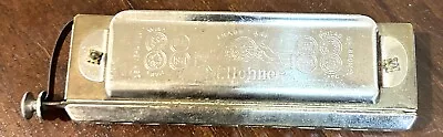 Vintage M. Hohner Silver Chromatic Harmonica Germany • $149.99