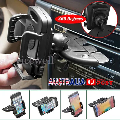 360 Degree Car Mobile Phone Holder CD Slot Mount Stand Cradle For IPhone Samsung • $15.87