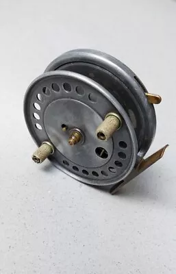 J Peek Of London 3.5  Vintage Centre Pin 3/4 Drum Trotting Reel By J W Young • £200