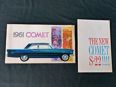 Original 1961 MERCURY COMET OWNER'S MANUAL  + Comet S-22 Brochure Vintage • $14.95