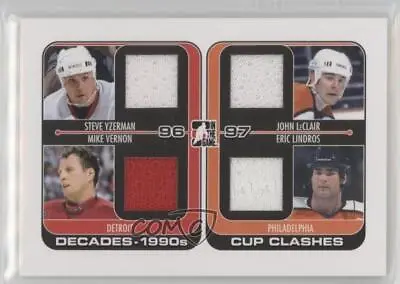 2013 ITG Decades 1990s Cup Clashes Jerseys Black /80 Steve Yzerman Mike Vernon • $34.75