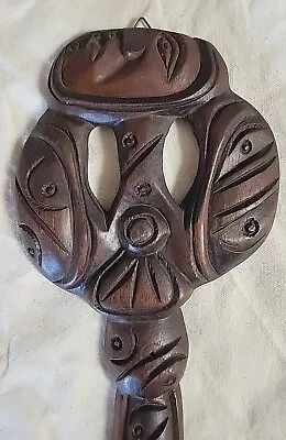 Vintage WITCO Mid Century 1960s WALL ART SCULPTURE Carved Key TIKI Decor • $49