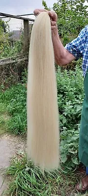 BEST Quality Rocking Horse Hair Tail. BLONDE 89cm Long.  Around 350gms • £40