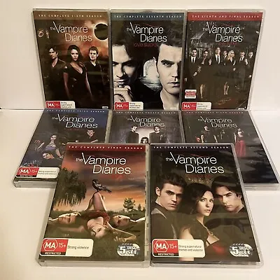 The Vampire Diaries Season 1 2 3 4 5 6 7 8 Complete Series DVD Region 4 Box Set • $64.95