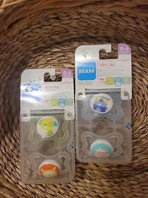Pacifiers MAM Mini Air 2 Pk. 0-6 Months (Total Of 4 Pacifiers) • $17.99