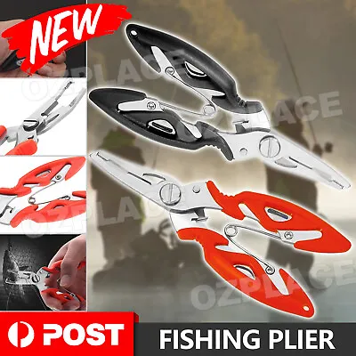 $5.45 • Buy Fishing Pliers Scissors Line Cutter Braid Split Ring Tool Lip Grip TACKLE Au
