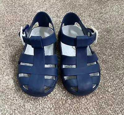 Baby Boy Blue Jelly Sandals Size 4 • £1.99