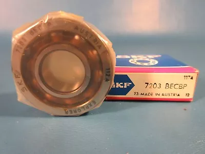 SKF 7203 BECBP Explorer Angular Contact Ball Bearing; 40° Contact Angle • $19.99