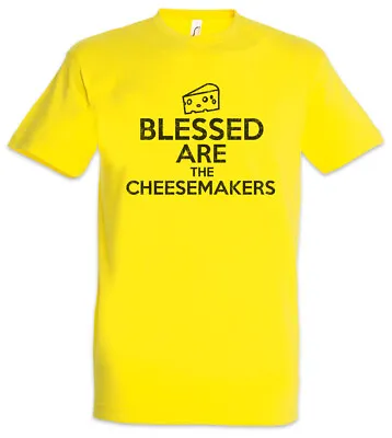 Blessed Are The Cheesemakers T-Shirt Monty Fun Life Of Python Brian Logo • £21.54