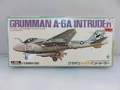 Hasegawa GRUMMAN A-6A INTRUDER 1/72 Scale Model Kit UNBUILT JS-023-300 • $24.92