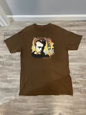 Vtg James Dean T Shirt Size Large Brown Trevco • $17.95