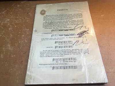 Vocal Score Handel’s Messiah Novello’s Edition • £3