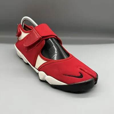 Nike Air Rift Trainers Mens UK 9 Red 308662-601 Split Toe 2006 10th Anniversary • £99.99