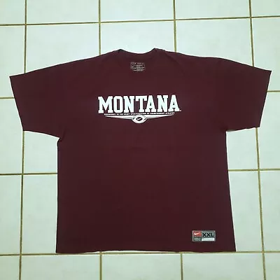 Montana Grizzlies Football Nike Team Shirt Maroon Size XXL • $22.99