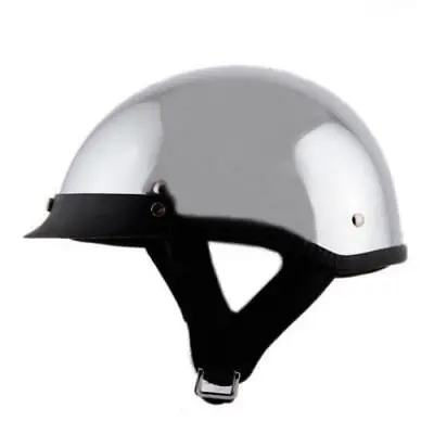 Rodia RHD200 Half Motorcycle Helmet (Chrome) • $39.99