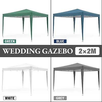 $85.90 • Buy 2x2M Folding Gazebo Pop Up Canopy Tent Camping Wedding Party Outdoor Marquee