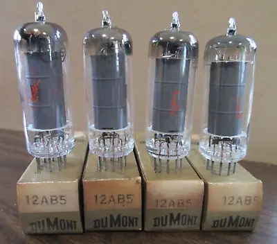 $19 • Buy 4 DuMont 12AB5 VACUUM TUBES NOS & TESTED