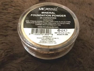 Mineral Foundation Powder Makeup #MF-2 Sandstone Mica Beauty MicaBella 02/2025 • $44.99