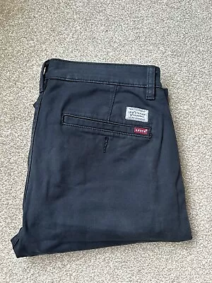 Levi's XX Chino Slim Taper Trousers Chinos Black W32 L34 • £4.99