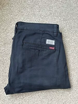 Levi's XX Chino Slim Taper Trousers Chinos Black W33 L34 • £4.99