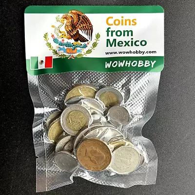 Mexican Coin Collection Lot 30 Random Coins From Mexico Coin Collecting • $19.99