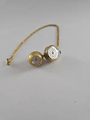 Vintage Ball Watch Pendant By Sheffield And Lucerne Lot Of 2 Non Working • $29.99