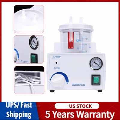 $137.76 • Buy Medical Vacuum Phlegm Portable Quiet Suction Unit Emergency Aspirator Machine