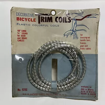 Vintage Hot Rod Bicycle Chrome Wire Cable TRIM COILS Accessories NOS • $65