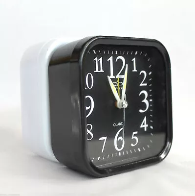 Minimalist Analog Alarm Clock Analogue Clocks Battery Desktop Table Bedside • $14.99