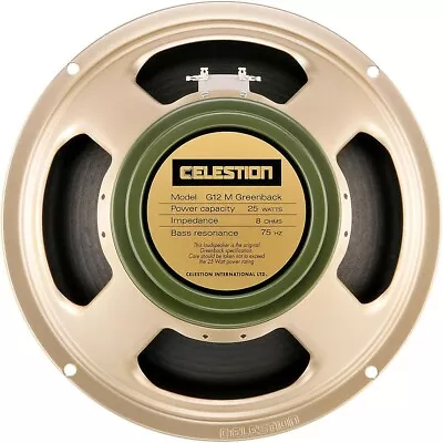 Celestion G12M Greenback 25W 12  Guitar Speaker 8 Ohm • $165