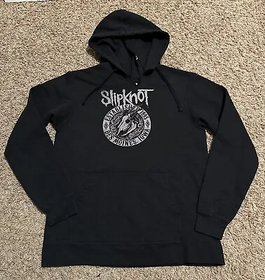 Slipknot Band Hoodie Heavy Metal Front & Back Hardcore Black  Men's Medium • $24.97