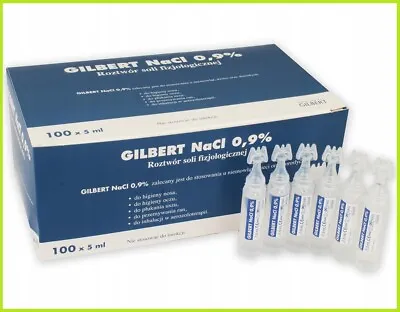 Gilbert Nacl 0.9% | Sterile Saline Solution For Infants Children & Adults • $17.86