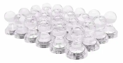 Small Clear Translucent Magnetic Push Pins (24 Pack) • $11.99