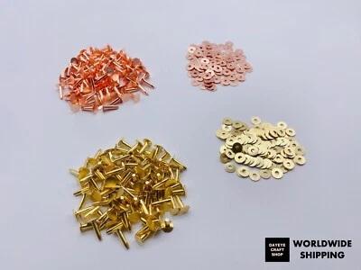 £24.90 • Buy 9mm Solid Brass/copper Hose Saddlers Rivets/washer/setting Tool Leather Craft