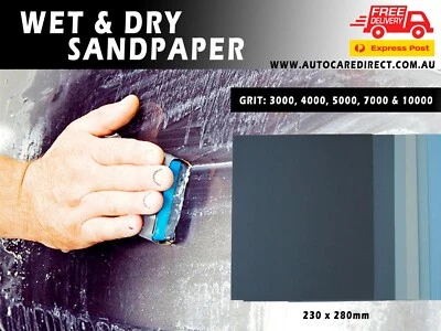 Wet And Dry Sandpaper 230x280mm From 60-2500 3000 4000 5000 7000 10000 Grit • $25