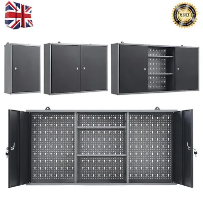 Lockable Wall Mount Hanging Tool Chest Box Cabinet Garage Cupboard DIY Storage • £65.95