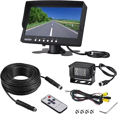 Truck Bus Digital Wireless Backup Camera Monitor System Kit 7 Inch DVR Screen • $109.99