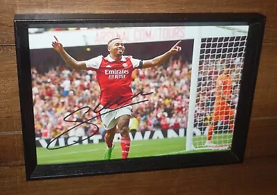 $49.99 • Buy Gabriel Jesus Arsenal Signed Photo Image Framed Beveled Frame UV Protected