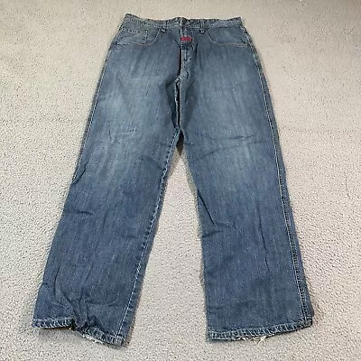 Marithe Francois Girbaud Straight Foit Jeans Mens 38x36 Blue Baggy Y2k • $40