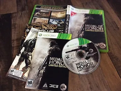 Medal Of Honor -- Limited Edition (Microsoft Xbox 360 2010) Used Free US S/H • $6.95