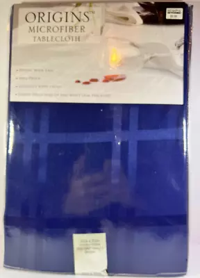 New ORIGINS Microfiber Spill-Proof Tablecloth Square  Blue NIP • $19.99
