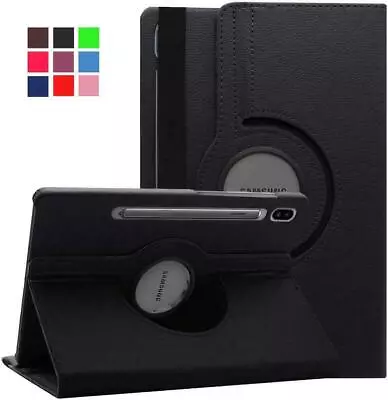 360 Rotating Leather Case Cover Samsung Galaxy Tab S7 FE 12.4  SMT730 T736 • £7.99