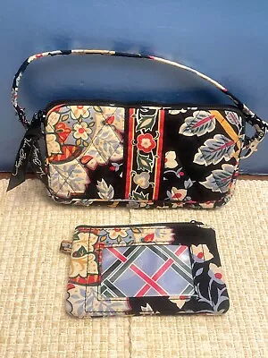 Vera Bradley Wristlet / Small Purse & Coin Pouch ~ Versailles Pattern ~ VGUC+ • $24.95