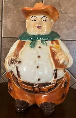 Rare Vintage 1950 Lane And Co California  Sheriff Cowboy Cookie Jar  • $215