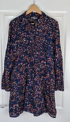 Gap Women Multicolour 100% Cotton Floral Pocket Tunic / Dress Medium • £12.80