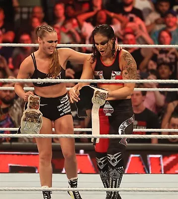 RONDA ROUSEY & SHAYNA BASZLER 8x10 COLOR PHOTO ROH ECW WWE NXT AEW IMPACT 16 • $7.96