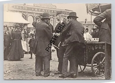 Postcard UK Kidderminster Fairground C1900 In Cattle Market Repro Museum (E10) • £3.49